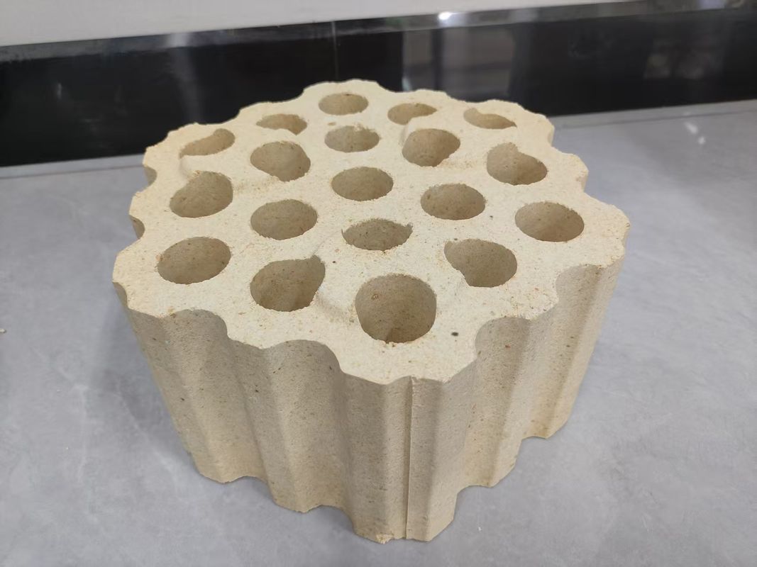 Hoge vuurvastheid onder belasting DRL-65 laag kruipend hoge aluminium baksteen gebruikt voor de brander van warme hoogsproei-oven/hoge-temperatuurovens