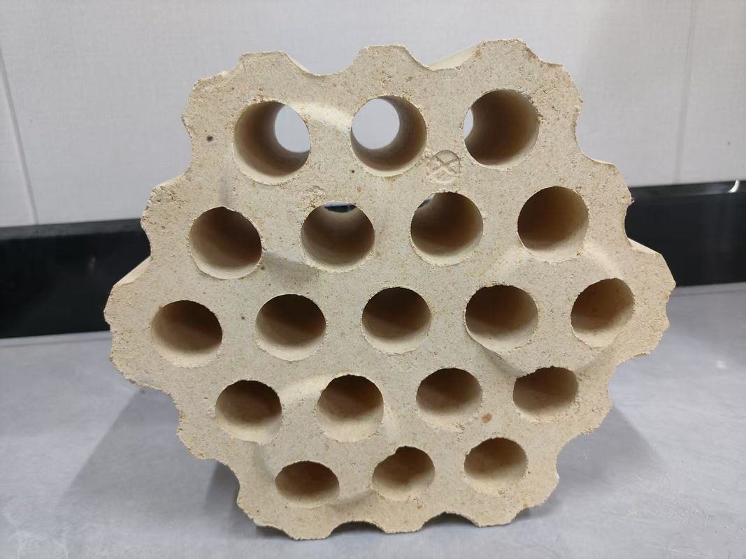 Hoge vuurvastheid onder belasting DRL-65 laag kruipend hoge aluminium baksteen gebruikt voor de brander van warme hoogsproei-oven/hoge-temperatuurovens