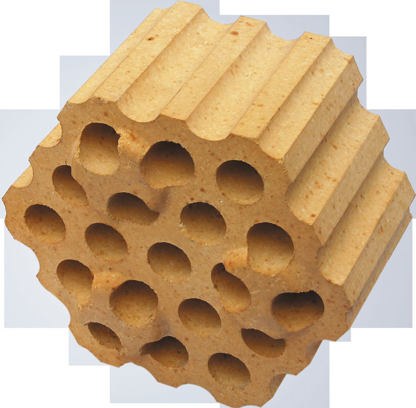 Plc≥1280C Klei vuurvaste steen met hoge koude druksterkte 20-40 MPa en chemische samenstelling Al2O3 30-45%
