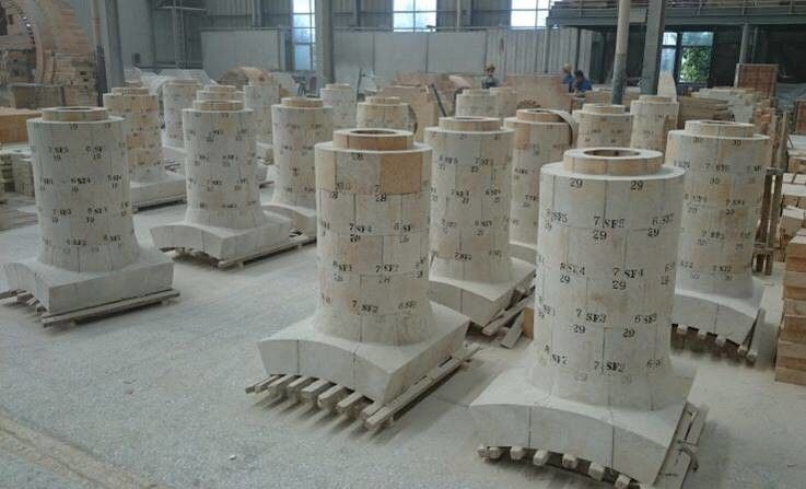 Laag Opnieuw verwarmend Lineair die Rate High Alumina Standard Brick LZ75 wijd voor heet ontploffingsfornuis wordt gebruikt