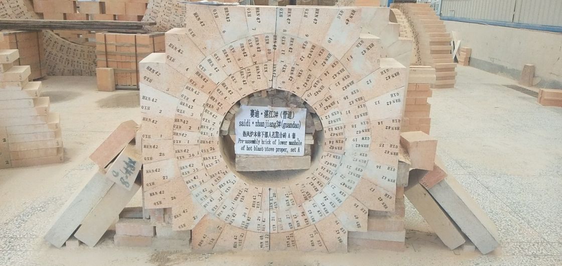 SK40 korund-Gebaseerde Hoge die Alumina Baksteen wijd voor Roterende Oven, Hete Ontploffingsfornuis en Kalkoven wordt gebruikt
